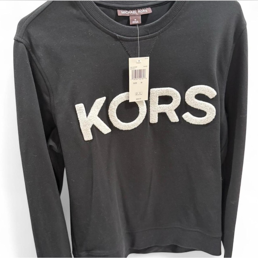 Michael Kors Black Pullover with White KORS Emblem